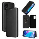 For Oukitel C31 Carbon Fiber Texture Leather Phone Case(Black) - 1