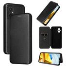 For Xiaomi Poco M5 4G Carbon Fiber Texture Leather Phone Case(Black) - 1