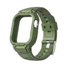 Armor Silicone Watch Band For Apple Watch Series 8&7 45mm / SE 2&6&SE&5&4 44mm / 3&2&1 42mm(Green) - 3
