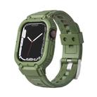 Armor Silicone Watch Band For Apple Watch Series 9&8&7 41mm / SE 3&SE 2&6&SE&5&4 40mm / 3&2&1 38mm(Green) - 1