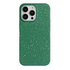 For iPhone 14 Pro Wheat Straw Material Degradable TPU Phone Case(Dark Green) - 1