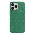 For iPhone 14 Pro Max Wheat Straw Material Degradable TPU Phone Case(Dark Green) - 1