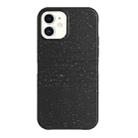 For iPhone 12 Wheat Straw Material Degradable TPU Phone Case(Black) - 1