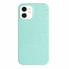 For iPhone 12 mini Wheat Straw Material Degradable TPU Phone Case(Light Green) - 1
