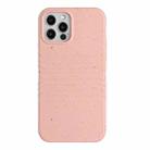 For iPhone 12 Pro Max Wheat Straw Material Degradable TPU Phone Case(Pink) - 1
