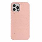 For iPhone 11 Pro Max Wheat Straw Material Degradable TPU Phone Case(Pink) - 1