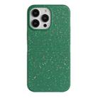 For iPhone 15 Pro Max Wheat Straw Material Degradable TPU Phone Case(Dark Green) - 1