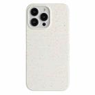 For iPhone 15 Pro Wheat Straw Material Degradable TPU Phone Case(White) - 1