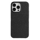 For iPhone 15 Pro Wheat Straw Material Degradable TPU Phone Case(Black) - 1