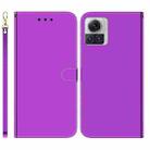 For Motorola Moto X30 Pro 5G / Edge 30 Ultra Imitated Mirror Surface Flip Leather Phone Case(Purple) - 1