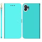 For Nothing Phone 1 Imitated Mirror Surface Flip Leather Phone Case(Mint Green) - 1