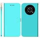 For Honor X9 / X9 5G Imitated Mirror Surface Flip Leather Phone Case(Mint Green) - 1