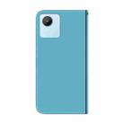 For Realme C30 Imitated Mirror Surface Flip Leather Phone Case(Blue) - 3