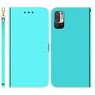 For Xiaomi Redmi Note 11T Pro / 11T Pro+ 5G Imitated Mirror Surface Flip Leather Phone Case(Mint Green) - 1