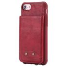 For iPhone SE 2022 / SE 2020 / 8 / 7 Vertical Flip Shockproof Leather Protective Case with Long Rope, Support Card Slots & Bracket & Photo Holder & Wallet Function(Red) - 2