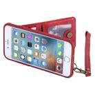 For iPhone SE 2022 / SE 2020 / 8 / 7 Vertical Flip Shockproof Leather Protective Case with Long Rope, Support Card Slots & Bracket & Photo Holder & Wallet Function(Red) - 7