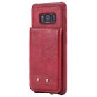 For Galaxy S8 Vertical Flip Shockproof Leather Protective Case with Long Rope, Support Card Slots & Bracket & Photo Holder & Wallet Function(Red) - 2