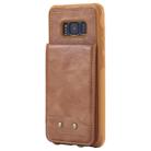 For Galaxy S8 Vertical Flip Shockproof Leather Protective Case with Long Rope, Support Card Slots & Bracket & Photo Holder & Wallet Function(Brown) - 2