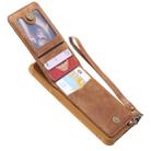 For Galaxy S8 Vertical Flip Shockproof Leather Protective Case with Long Rope, Support Card Slots & Bracket & Photo Holder & Wallet Function(Brown) - 5