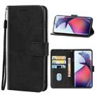 For Motorola Moto G72 Leather Phone Case(Black) - 1