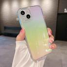 For iPhone 14 Plus Color Plated Acrylic + TPU Phone Case(Gradient Rainbow) - 1