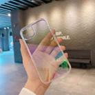 For iPhone 14 Plus Color Plated Acrylic + TPU Phone Case(Gradient Rainbow) - 2