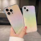 For iPhone 14 Plus Color Plated Acrylic + TPU Phone Case(Gradient Rainbow) - 3