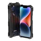 For iPhone 14 Plus R-JUST RJ17 Shockproof Armor Metal Phone Case(Black) - 1