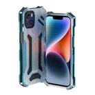 For iPhone 14 Plus R-JUST RJ17 Shockproof Armor Metal Phone Case(Blue) - 1