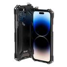 For iPhone 14 Pro Max R-JUST RJ17 Shockproof Armor Metal Phone Case(Black) - 1