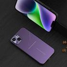 For iPhone 14 R-JUST RJ52 3-Line Style Metal TPU Shockproof Phone Case(Purple) - 1