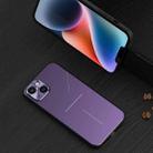 For iPhone 14 Plus R-JUST RJ52 3-Line Style Metal TPU Shockproof Phone Case(Purple) - 1