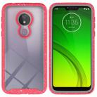 For Motorola Moto G7 Power Shockproof Starry Sky PC + TPU Protective Case(Red) - 1