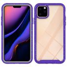 For iPhone 11 Pro Max Shockproof Starry Sky PC + TPU Protective Case(Purple) - 1