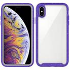 For iPhone XS Max Shockproof Starry Sky PC + TPU Protective Case(Purple) - 1