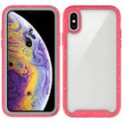 For iPhone X / XS Shockproof Starry Sky PC + TPU Protective Case(Red) - 1