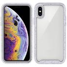 For iPhone X / XS Shockproof Starry Sky PC + TPU Protective Case(White) - 1