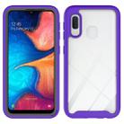 For Galaxy A20e Shockproof Starry Sky PC + TPU Protective Case(Purple) - 1