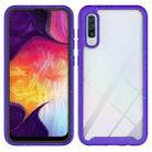 For Galaxy A50 Shockproof Starry Sky PC + TPU Protective Case(Purple) - 1
