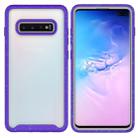 For Galaxy S10 Plus Shockproof Starry Sky PC + TPU Protective Case(Purple) - 1