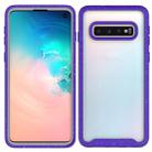 For Galaxy S10 Shockproof Starry Sky PC + TPU Protective Case(Purple) - 1