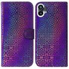 For Nothing Phone 1 Colorful Magnetic Buckle Leather Phone Case(Purple) - 1