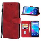 For OUKITEL C31 Leather Phone Case(Red) - 1