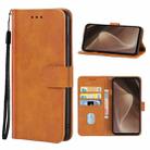 For Sharp Aquos Sense7 Plus Leather Phone Case(Brown) - 1