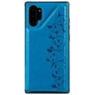 For Galaxy Note 10+ Six Cats Embossing Pattern Protective Case with Holder & Card Slots & Photo Frame(Blue) - 2