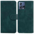 For Motorola Moto S30 Pro 5G / Edge 30 Fusion Skin Feel Pure Color Flip Leather Phone Case(Green) - 1