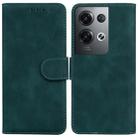 For OPPO Reno8 Pro+ Skin Feel Pure Color Flip Leather Phone Case(Green) - 1