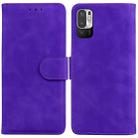 For Xiaomi Redmi Note 11T Pro / 11T Pro+ 5G Skin Feel Pure Color Flip Leather Phone Case(Purple) - 1