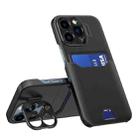 For iPhone 14 Pro Max Invisible Holder Phone Case(Black) - 1