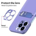 For iPhone 13 Pro Invisible Holder Phone Case(Purple) - 4